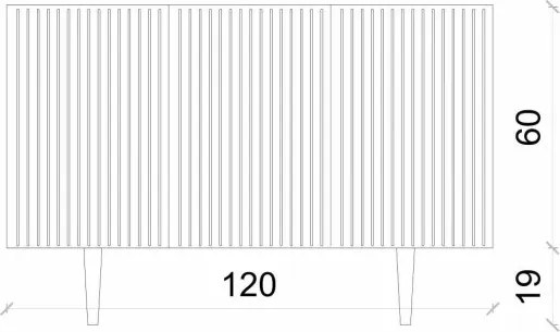 Capella komód, fehér, 120 cm