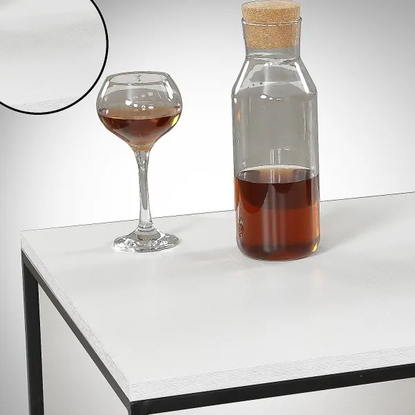 Kávésasztal ROYAL 43x75 cm fekete/fehér