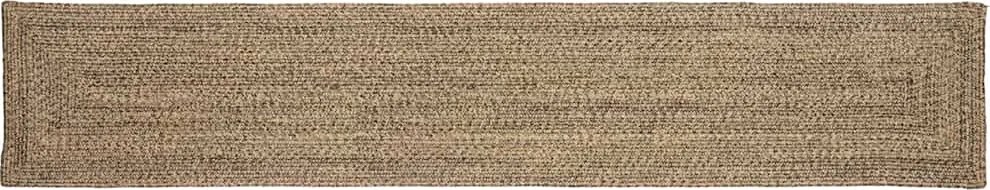 vidaXL Területszőnyegek Természetes és fekete 60 x 400 cm Juta