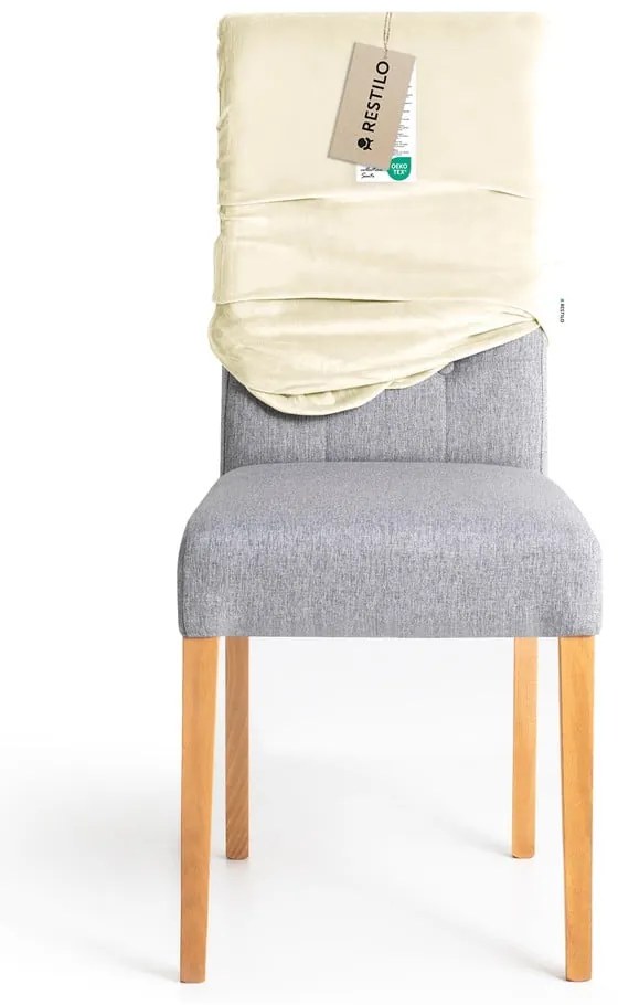 Krémszínű gumis szék huzat 48 cm Sento – Restilo