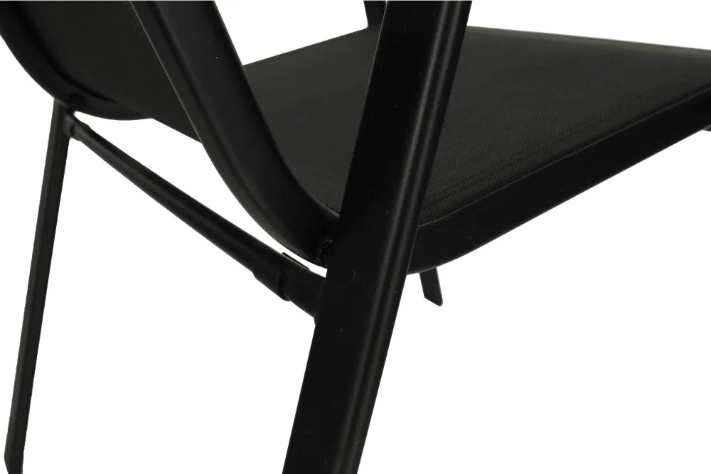 Rakásolható szék, sötétszürke/fekete, ALDERA