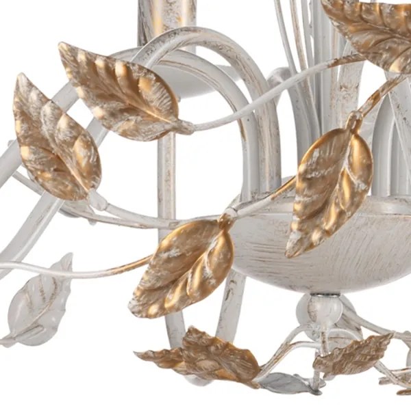 ONLI - Csillár láncon COLLANA 6xE14/6W/230V fehér/arany