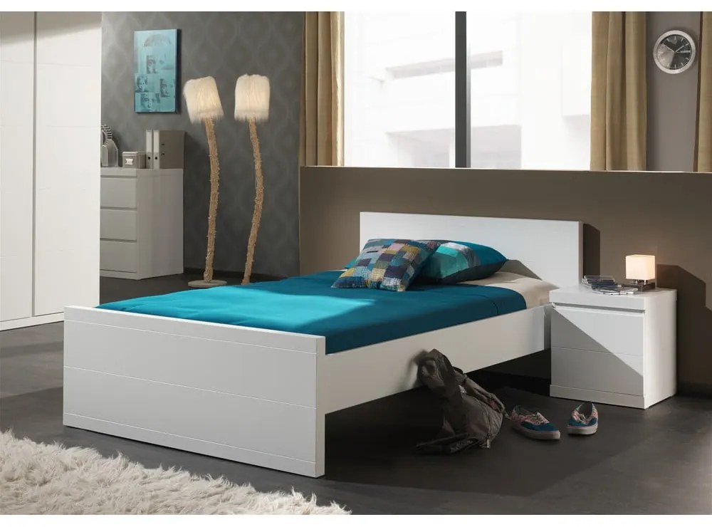 Lara White fehér éjjeliszekrény, szélesség 44 cm - Vipack