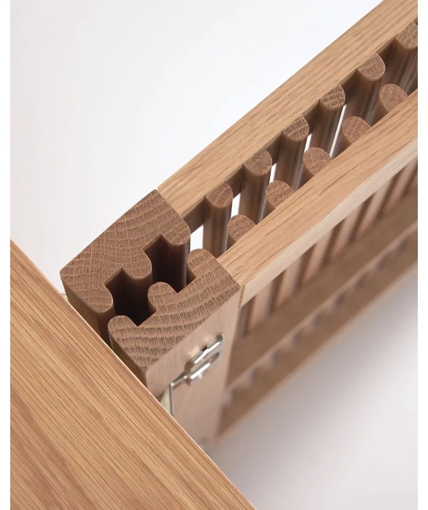 Natúr színű ülőkés cipőtartó tölgyfa dekorral Beyla – Kave Home