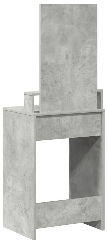 Fésülködőasztal Fiókokkal Beton Szürke 50x41x140 cm