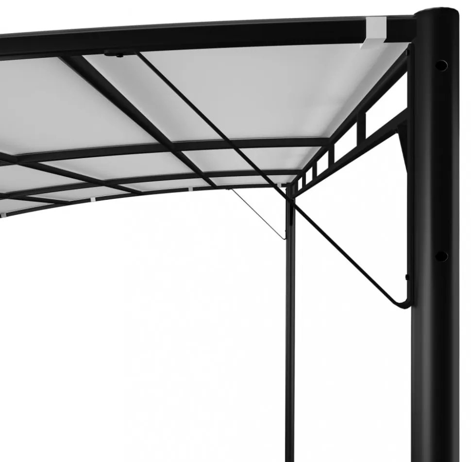 krémszínű kerti napellenző 4 x 3 x 2,55 m