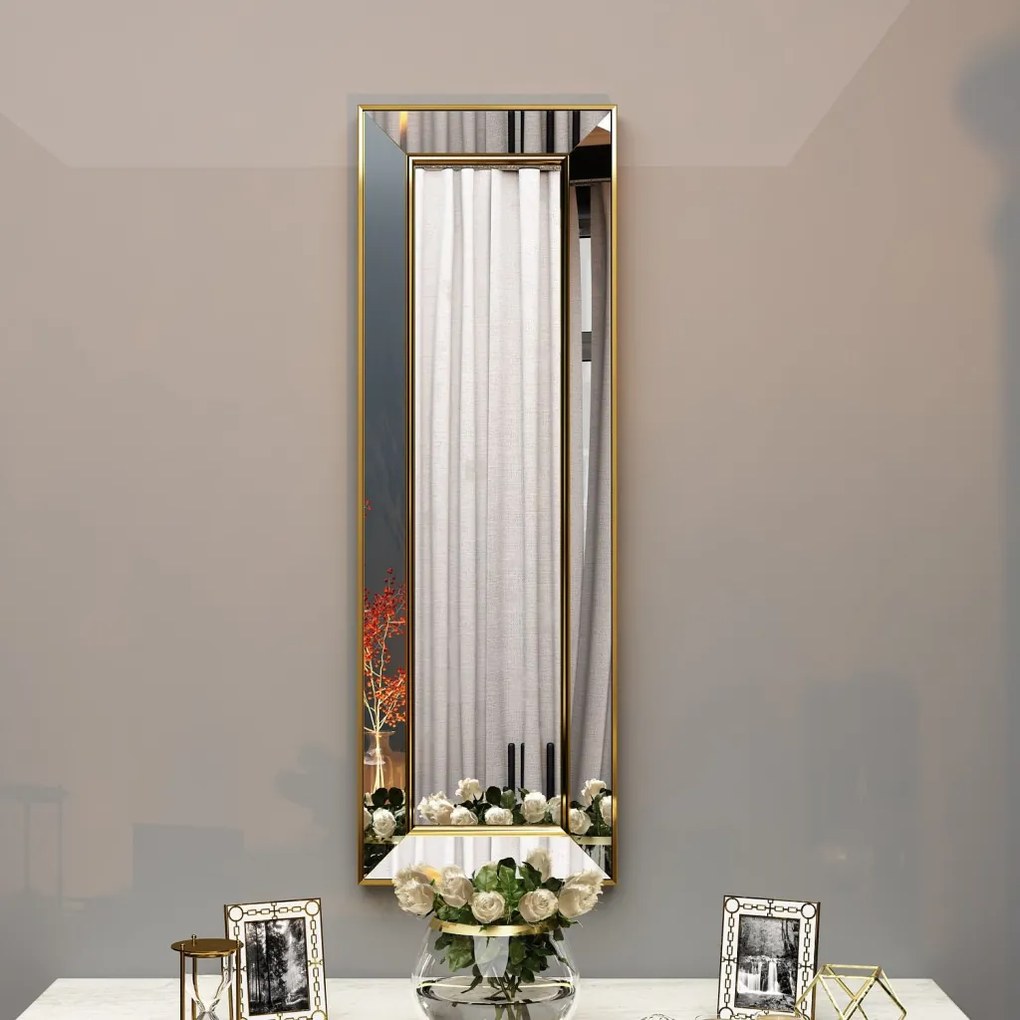 Carlos tükör, arany, 30 cm