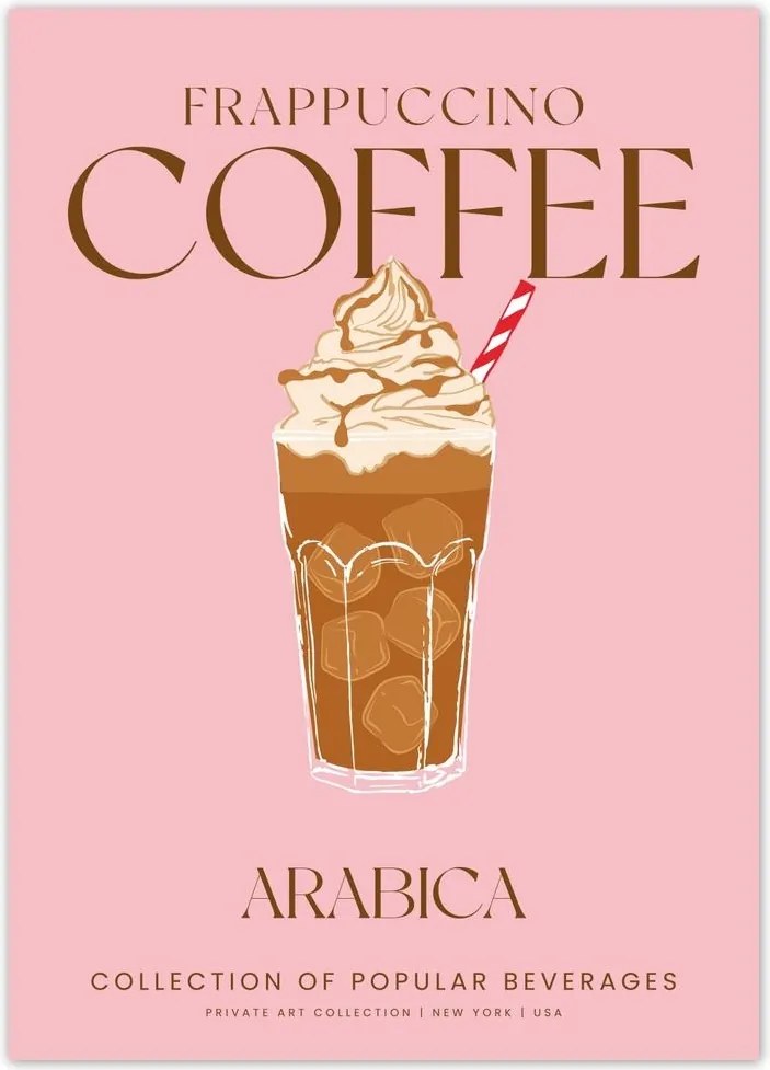 Poszterek 50x70 Frappuccino Kávé frappe Kávéital