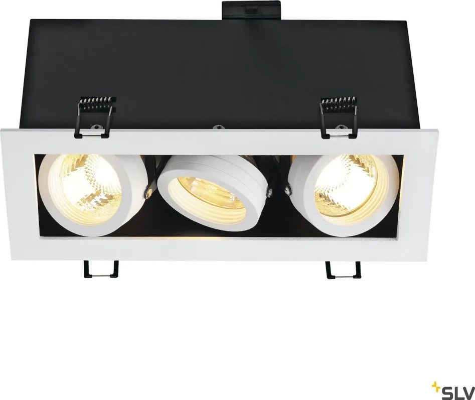 SLV KADUX 115531 Beépíthető spotlámpa 3x50W/GU10 IP20