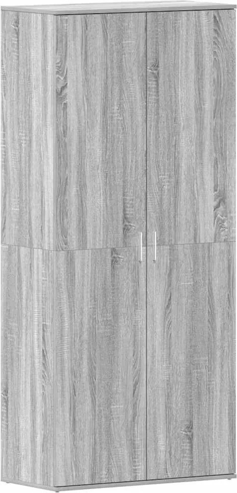 vidaXL Cipőszekrény polcokkal Szürke Sonoma 80 x 39 x 178 cm Faanyag