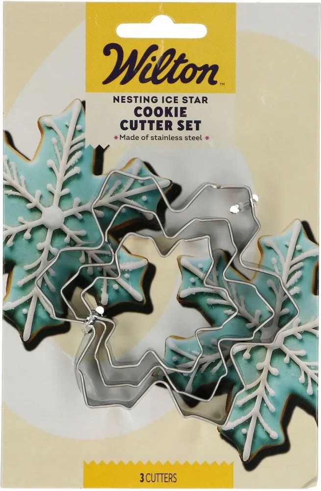Süteményforma Wilton Karácsonyi Hópehely 3 méret
