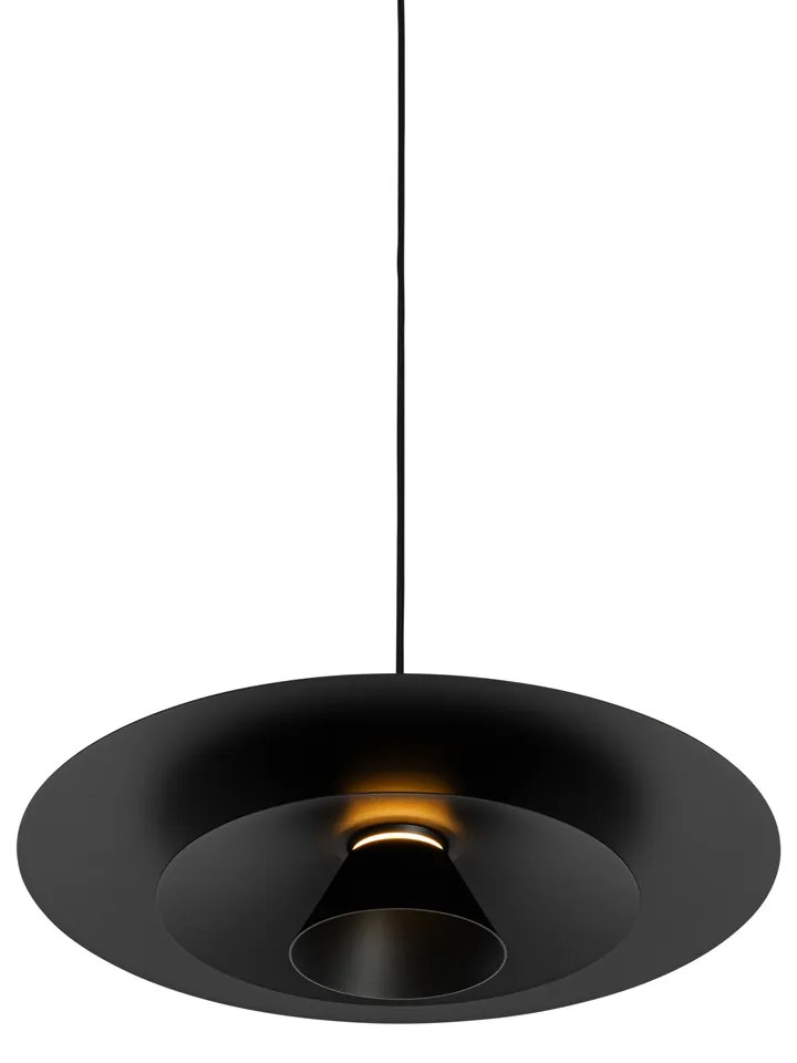 Design lógólámpa fekete, beépített LED-del, 3 fokozatban szabályozható - Pauline