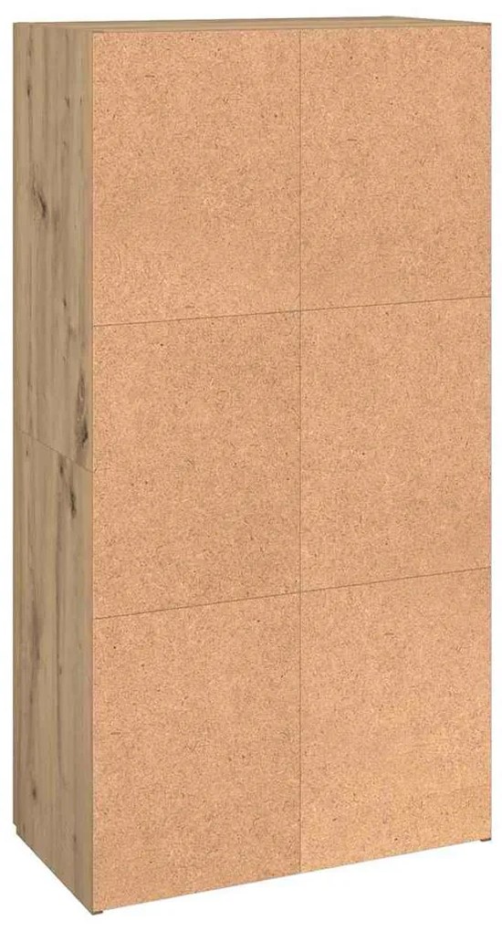 Irodai szekrény ajtóval kézműves tölgy 60 x 32 x 115 cm Faanyag