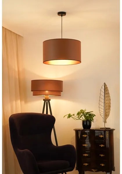 Brilagi - OREGON ROLLER VEGE függeszték 1xE27/15W/230V, 45 cm, barna