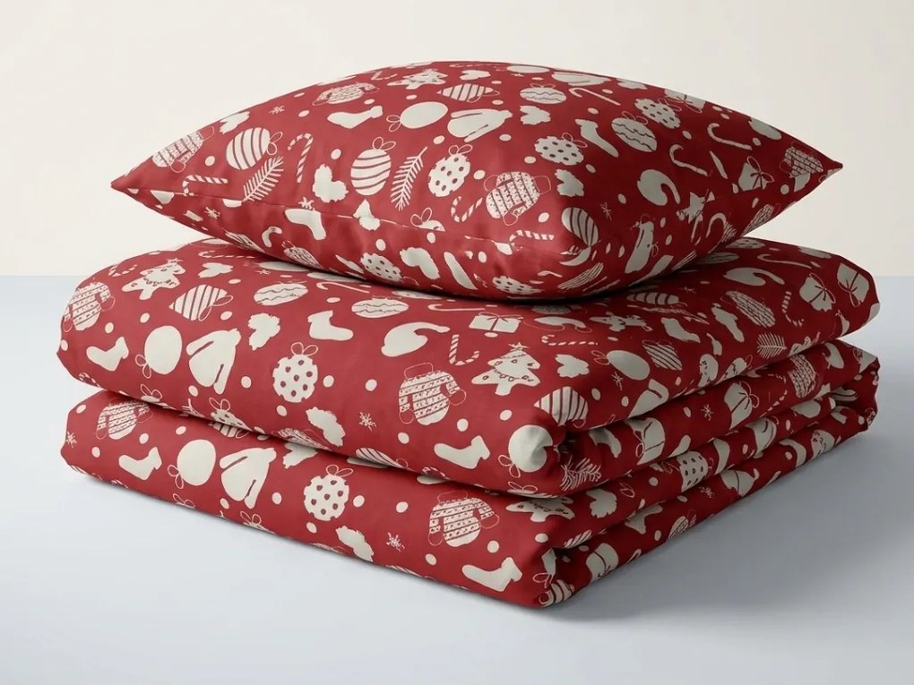 Pamut ágyneműhuzat GIFTY piros Ágyneműhuzat mérete: 70 x 90 cm | 140 x 200 cm