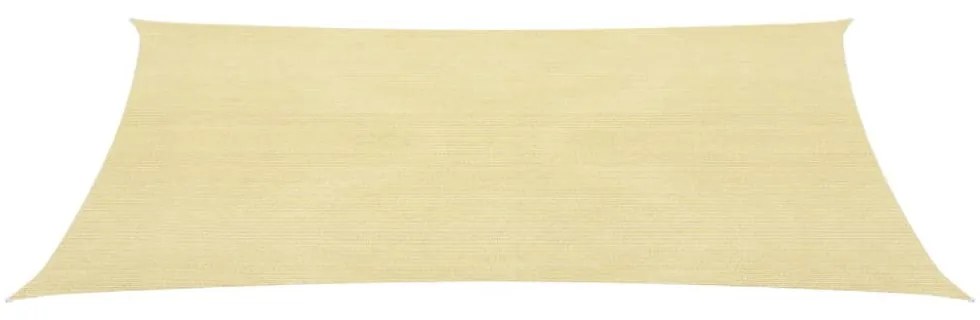 3,6x3,6 m bézs négyzet HDPE napernyő