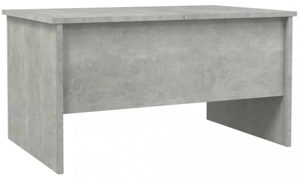 betonszürke szerelt fa dohányzóasztal 80 x 50 x 42,5 cm