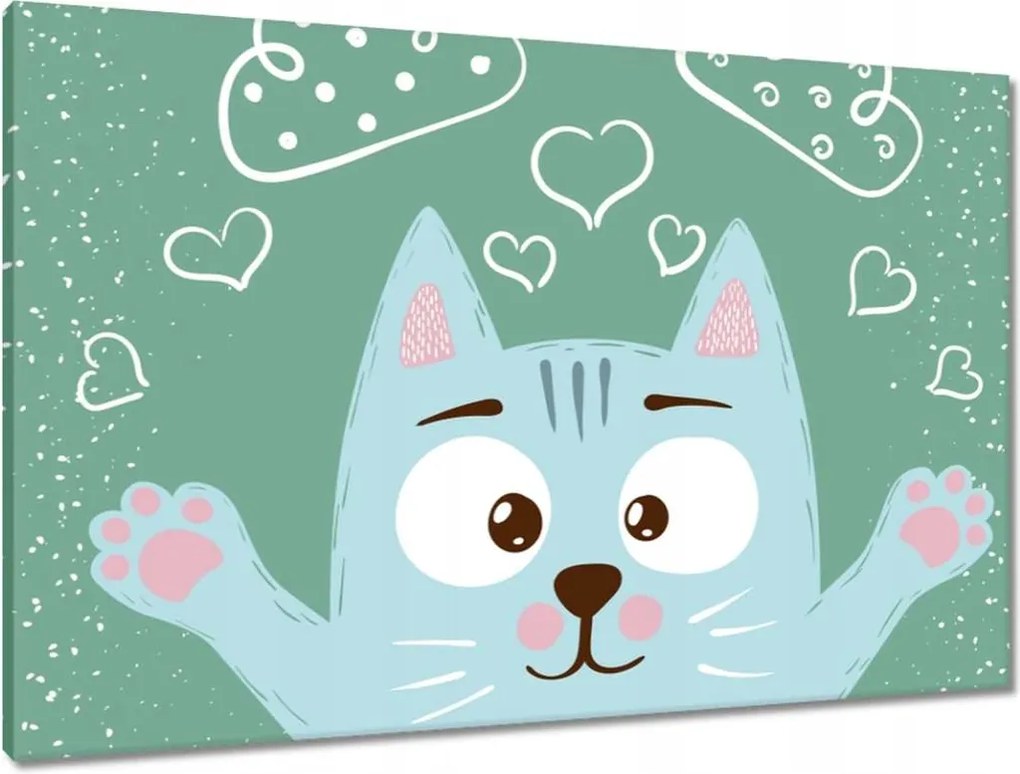 Vászonkép 90x60 Cica