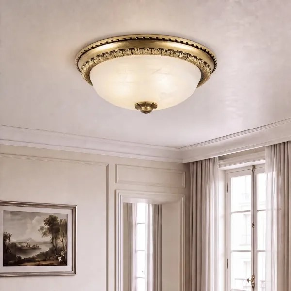 Brilagi - FRESCO mennyezeti lámpa 2xE27/40W/230V átm. 30 cm sárgaréz