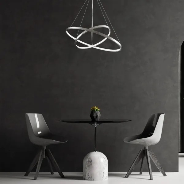 LED Csillár zsinóron LEA LED/35W/230V 4000K átm. 60 cm króm