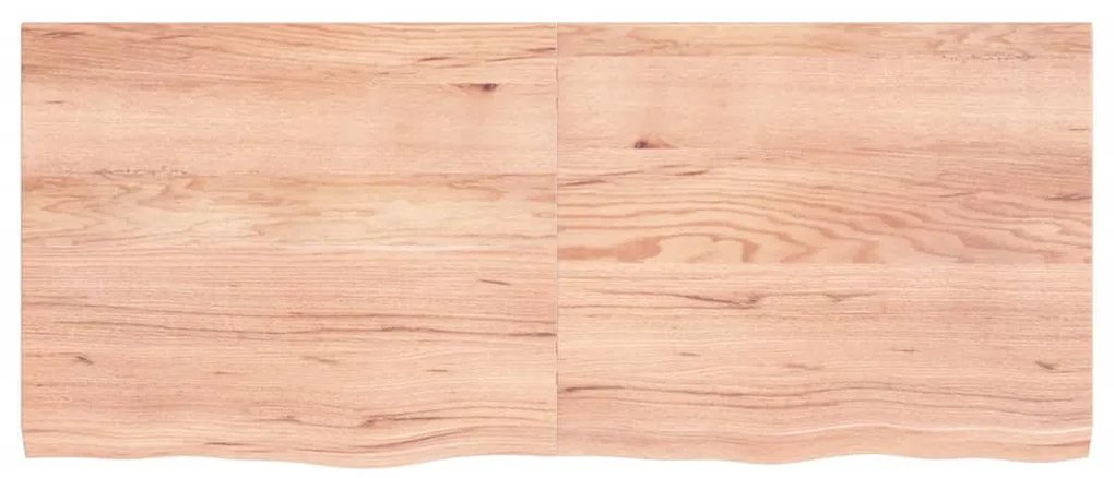világosbarna kezelt tömör tölgyfa asztallap 120x50x(2-4) cm
