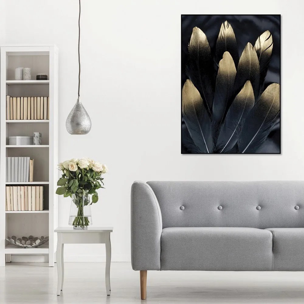 Kép 50x70 cm Golden Feather – Malerifabrikken