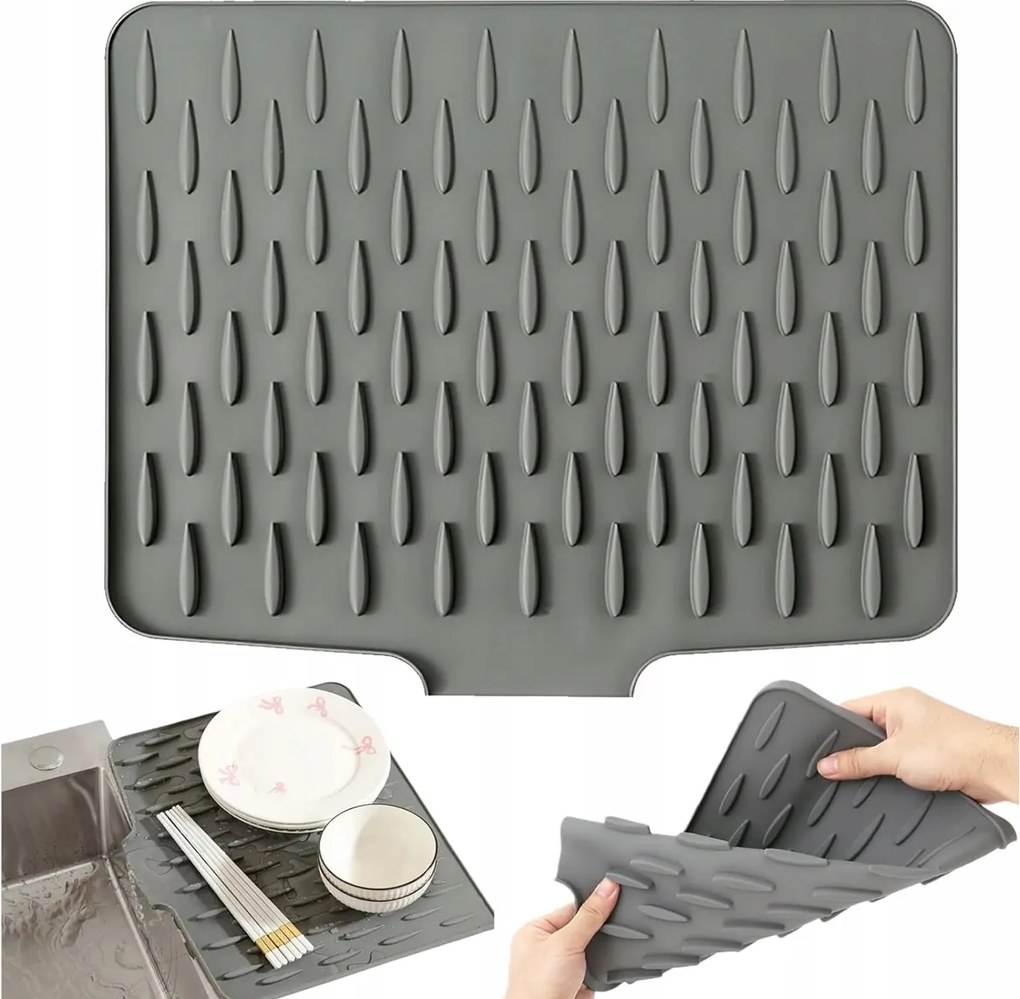 Nagy Edényszárító Szőnyeg Csepegtető Hőálló Alátét XXL 40x32.5CM