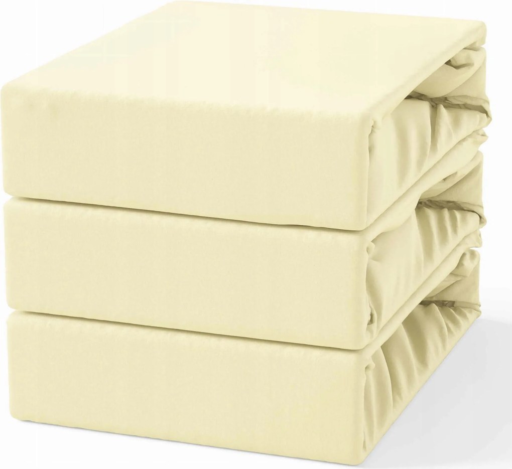 Pamut lepedő gumis 180x200 Banán