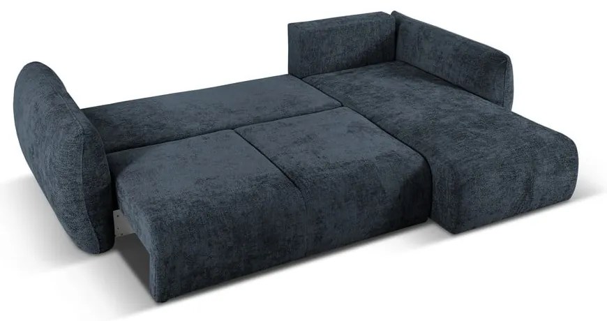 Sötétkék sarokkanapé (jobb oldali) Matera – Cosmopolitan Design