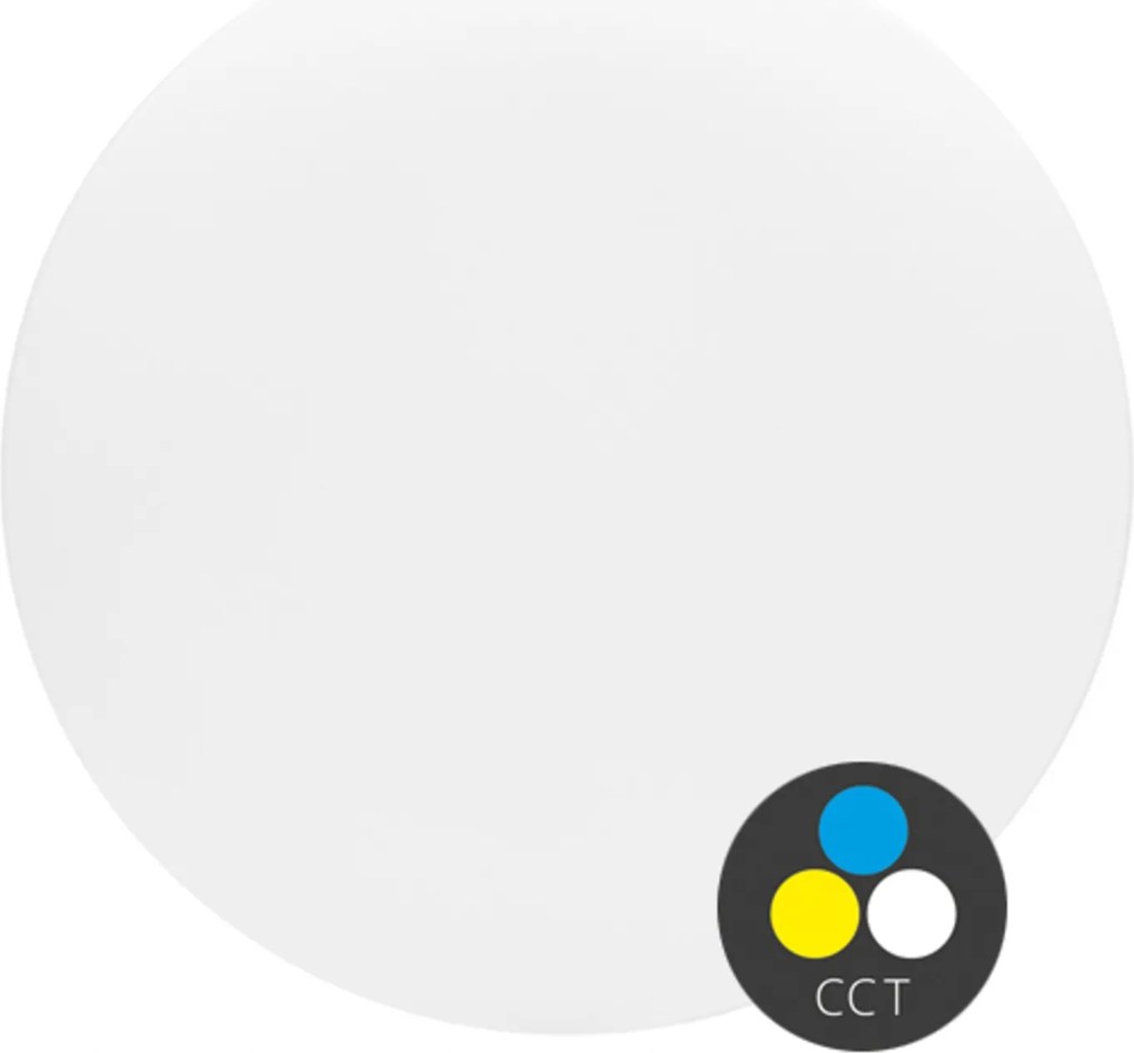 Ecolite Led mennyezeti lámpa kör alakú 12W 980lm Cct IP44 fehér WCLR-12W/CCT