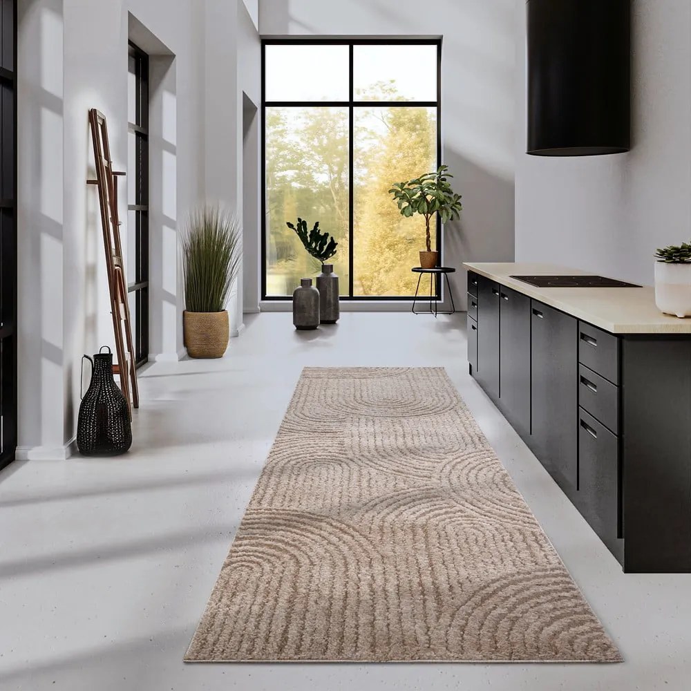 Bézs futószőnyeg 80x240 cm Chappe Beige – Elle Decoration