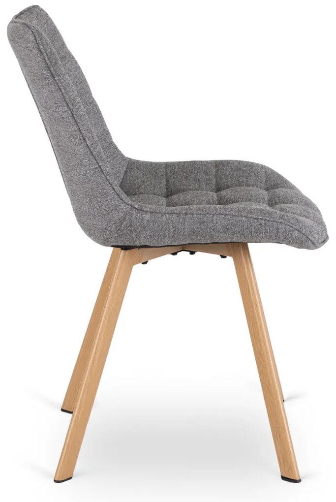 KATHY Kárpitozott Étkezőszék Szürke Színben