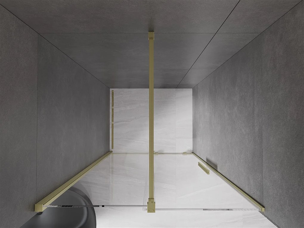 Mexen Velar, nyílásba tolóajtó 75x200 cm, 8mm átlátszó üveg, arany matt, 871-075-000-01-55