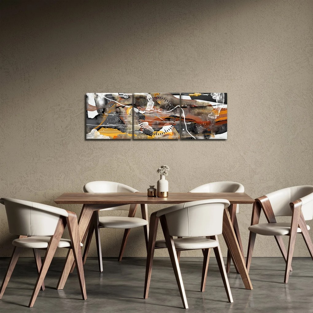 Kép - Absztrakció (órával) (90x30 cm)