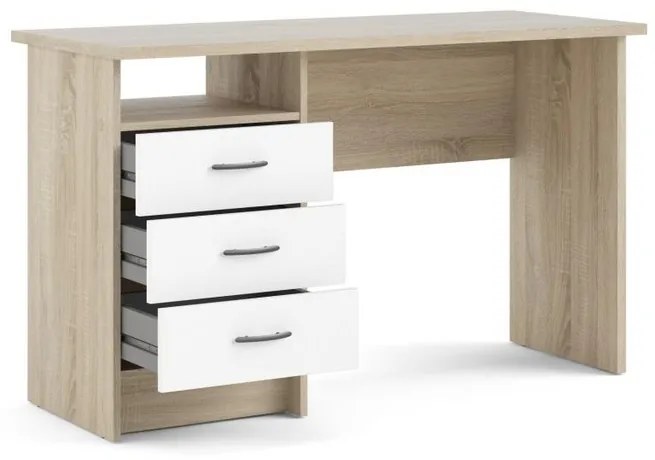 Felix íróasztal, sonoma tölgy / fehér