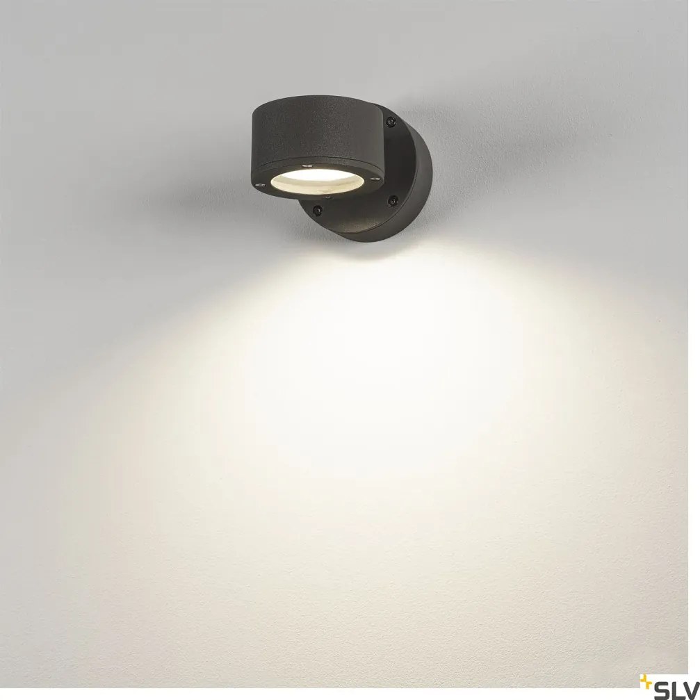 SLV 230355 SITRA Modern Kültéri Fali Lámpa Antracit GX53 IP44