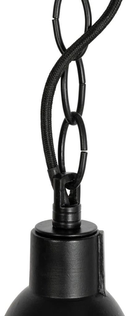 3 db ipari lógólámpa szett fekete - Cabin