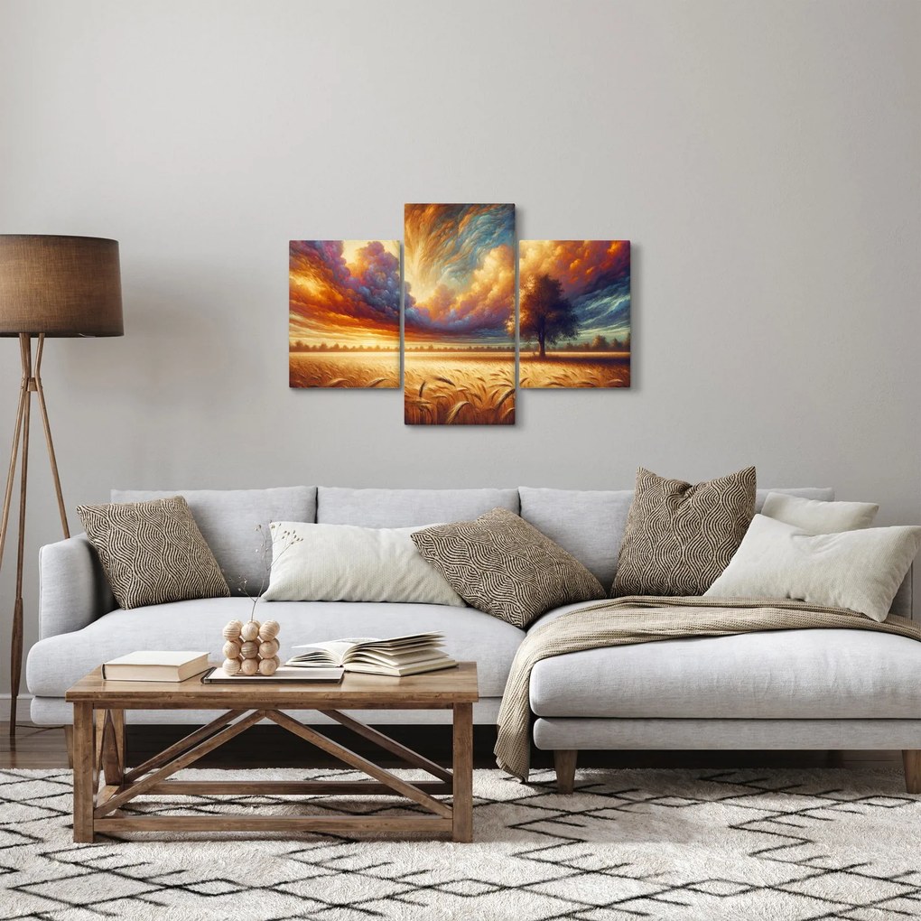 Kép – Fa a mezőn (90x60 cm)