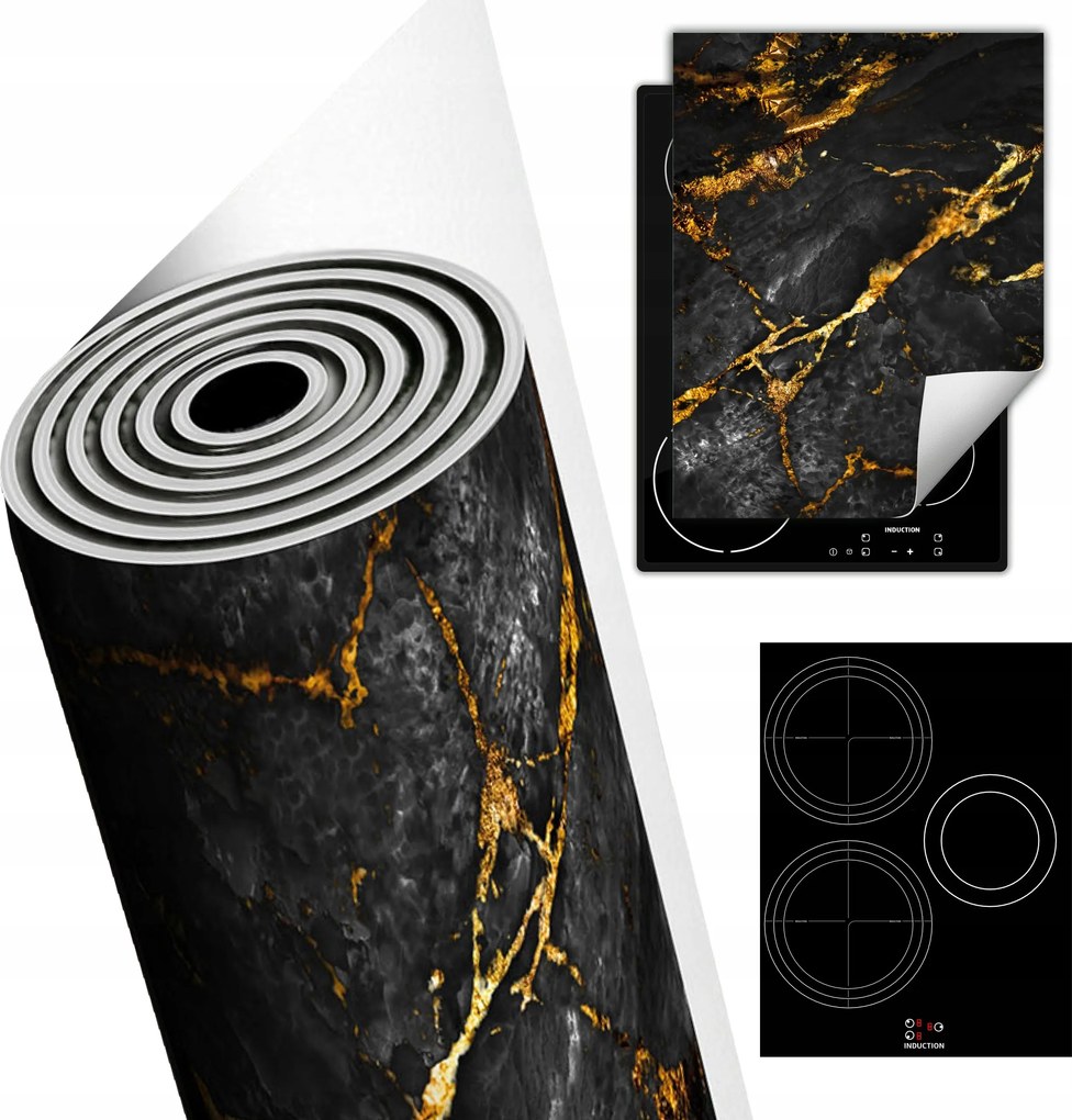 Tűzhelyvédő Szőnyeg Asztali Dekoráció 40x52 márvány arany