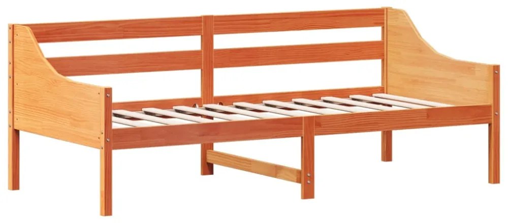kanapéágy ágy matrac viaszbarna 100x200 cm tömör fa fenyőfa