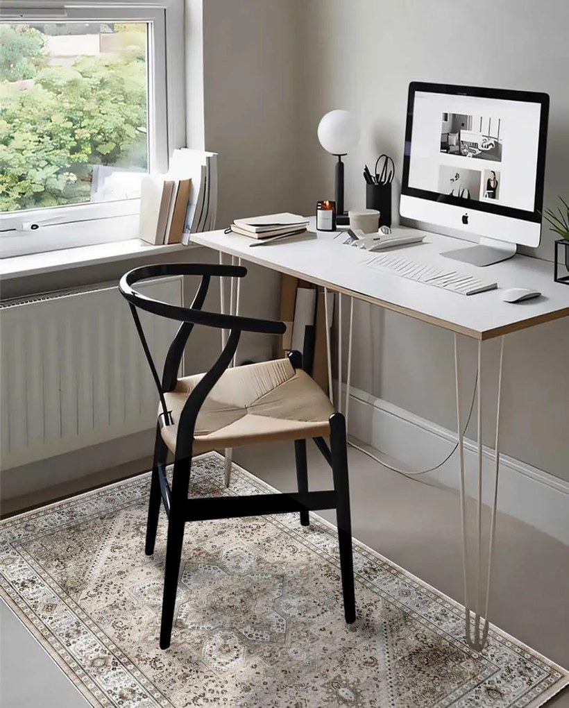 Carpetum bézs színű, barna mintás szőnyeg 135x195