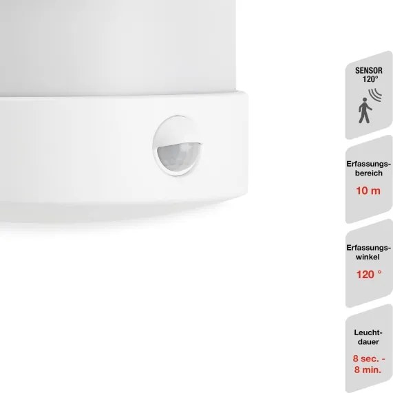 Telefunken 315506TF-LED Kültéri fali lámpa érzékelővel LED/12W/230V IP44