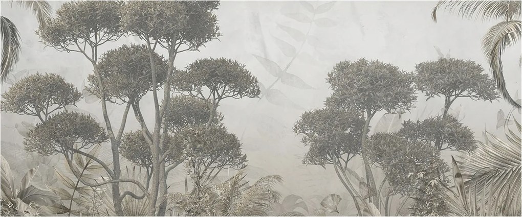 Fotótapéta Falra Előszoba Konyha Trópusi dzsungel 250x104 Ragasztó