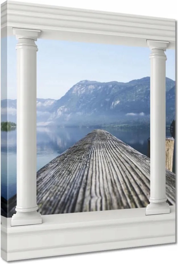 Vászonkép 50x70 Hegyi kilátás