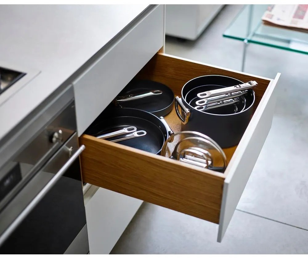 Indukciós tűzhelyhez alkalmas edény fedővel, kerámia felülettel Space – Joseph Joseph