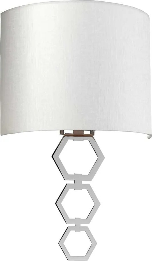 Elstead glamour modern fali lámpa clark bézs króm elsclark-medium-pc