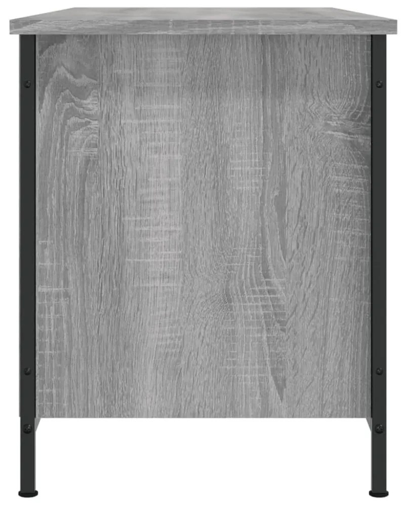 szürke sonoma színű szerelt fa TV-szekrény 100x40x50 cm