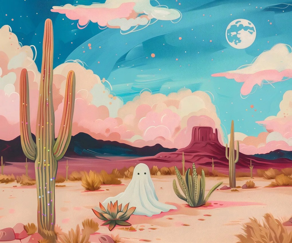 Poszter 60x50cm Szellem a kaktuszok között