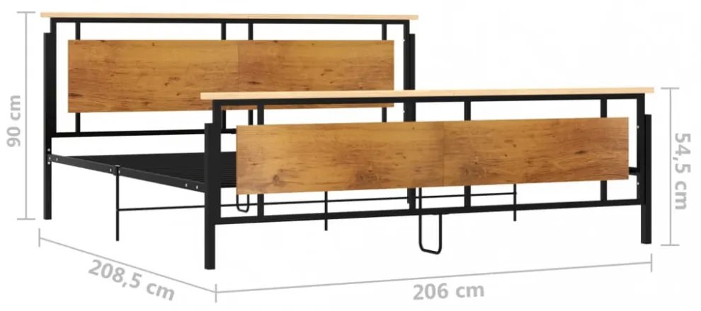 fém ágykeret 200 x 200 cm