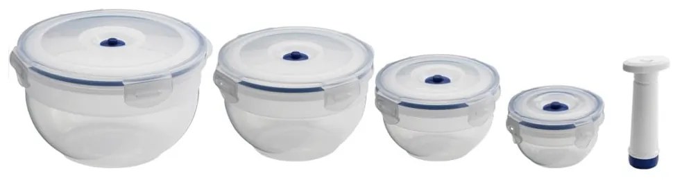 Food Saver 4 db élelmiszer-tároló szett vákuumpumpával - Compactor